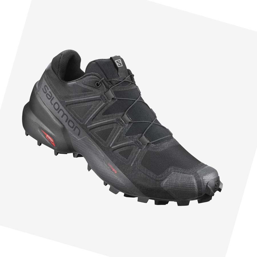 Salomon SPEEDCROSS 5 WIDE Trail Futócipő Férfi Fekete | HU 2101KOR